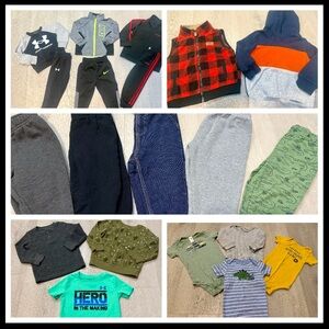 18 month 25 piece winter boys bundle! Gently loved